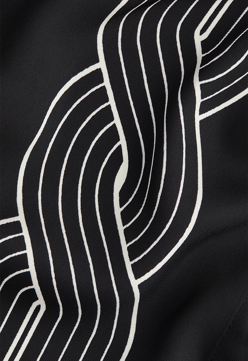 H&M - Oversized printed shirt - black patterned