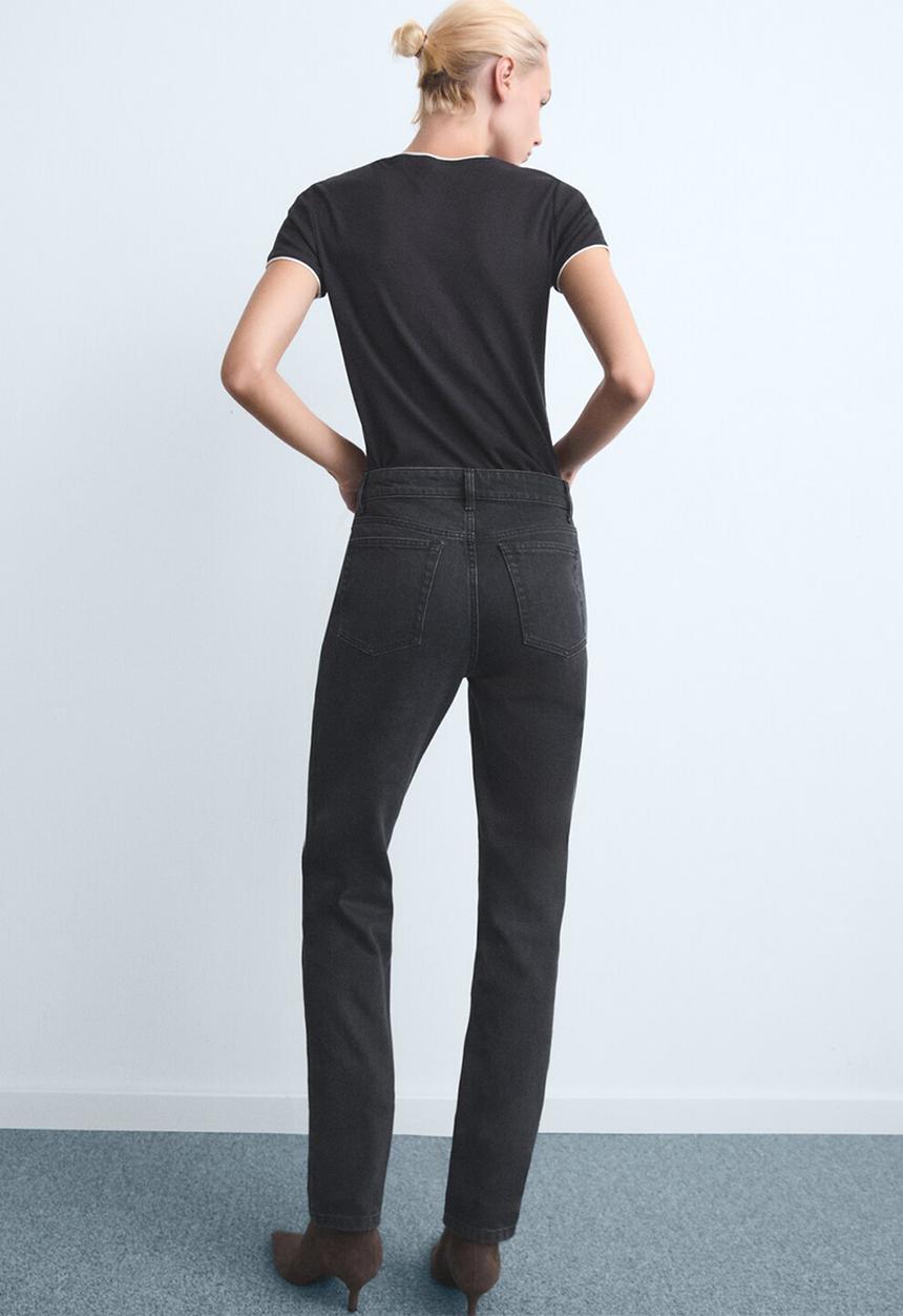 MANGO - Jeans delia - open gray
