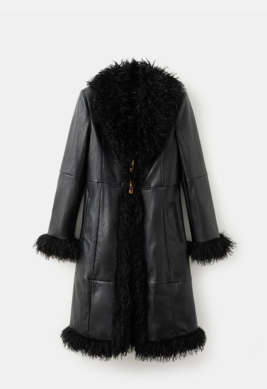 MANGO - Coat charlote - black