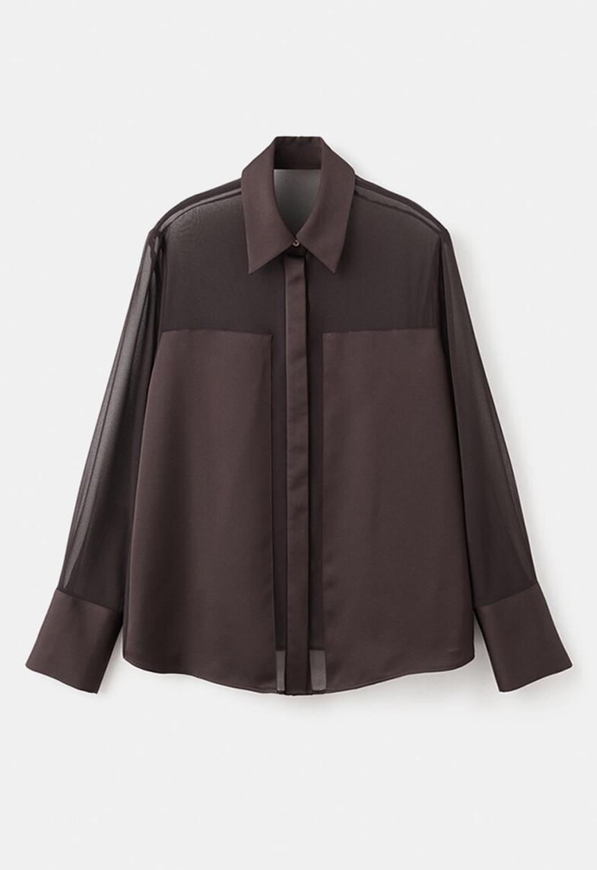 MANGO - Shirt doyle - dark brown