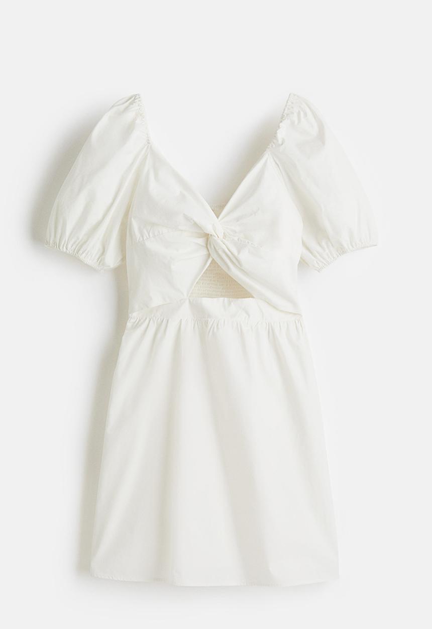 H&M - Twist-detail dress - white