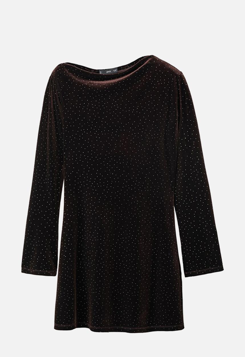 MANGO - Dress xvirgo - brown