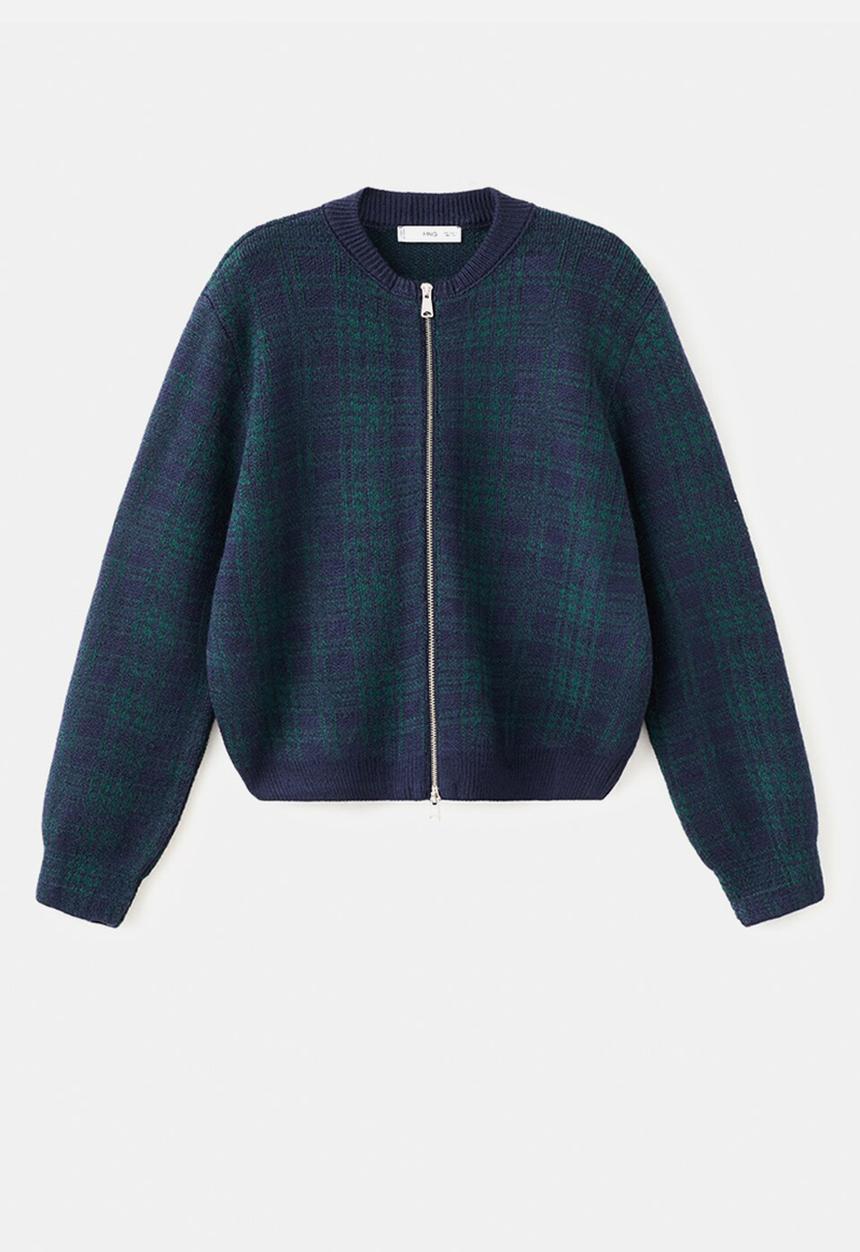 MANGO - Cardigan asies - green