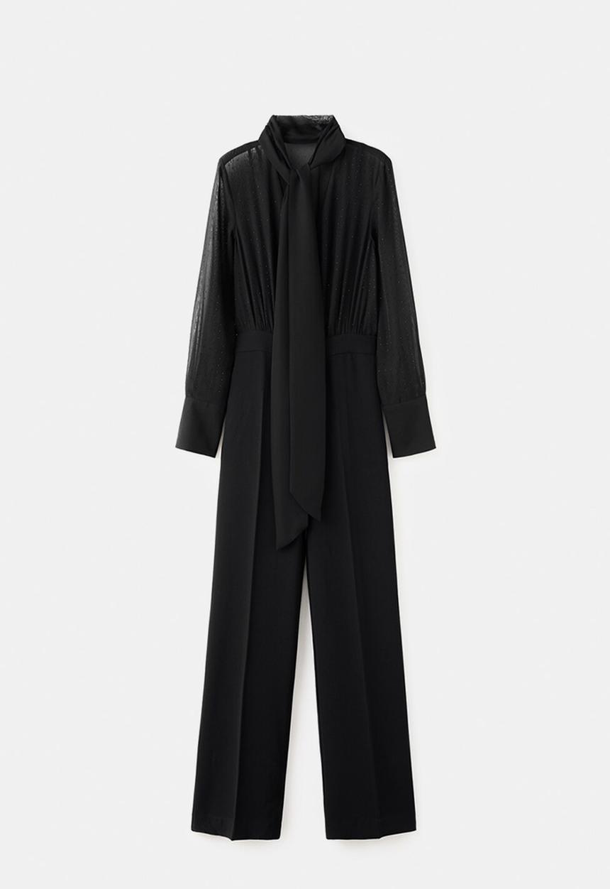 MANGO - Jumpsuit tracy - black