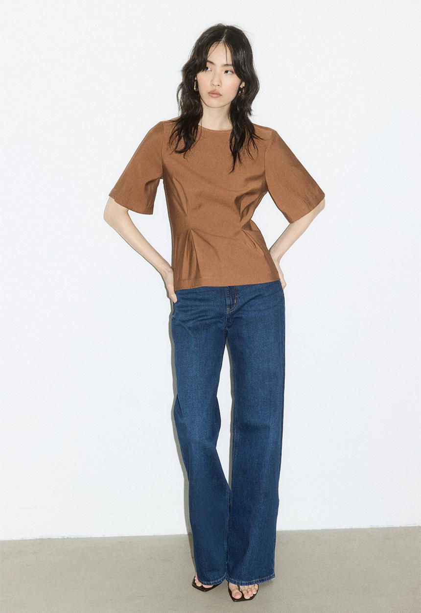 H&M - Waisted blouse - brown