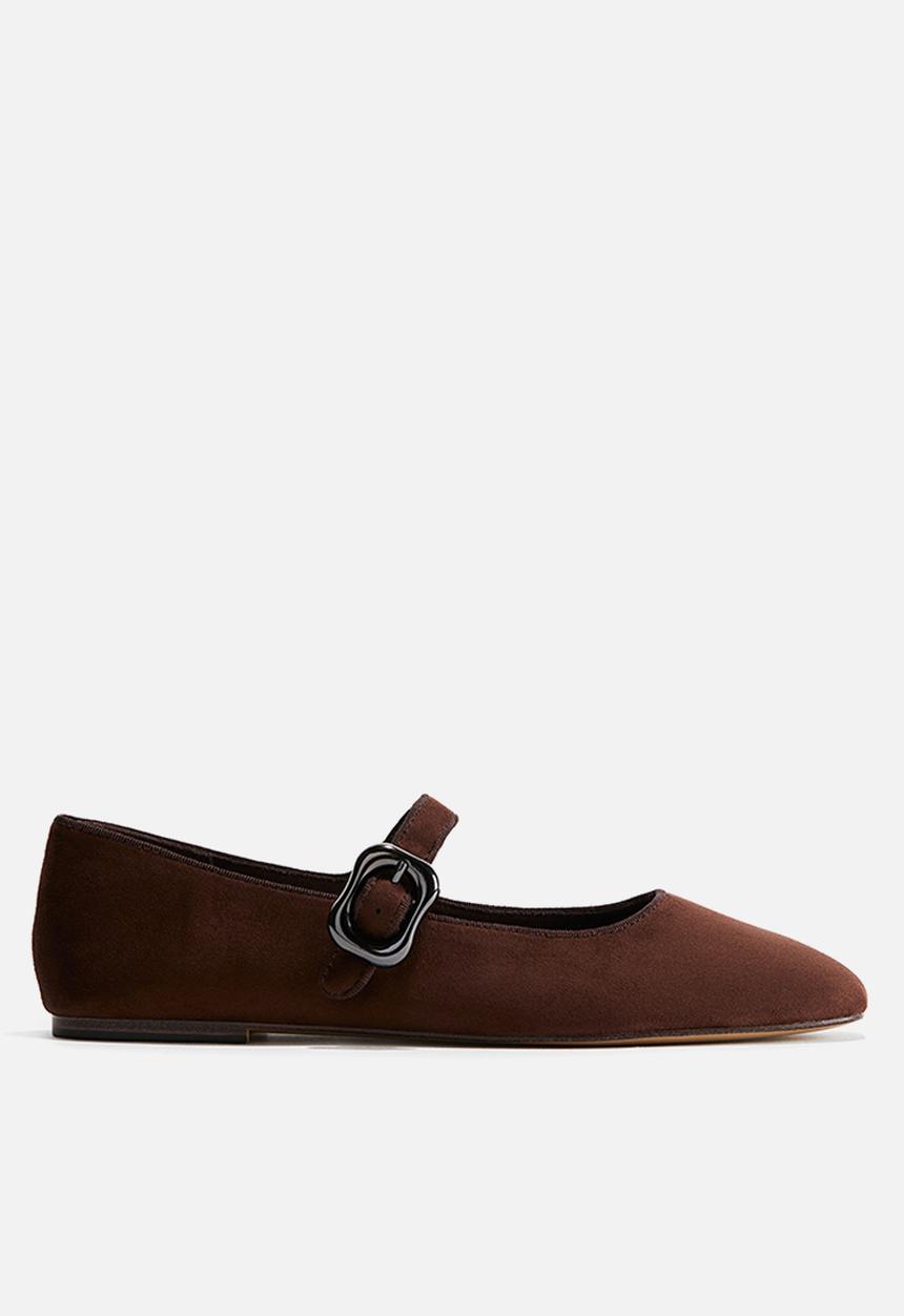 H&M - Mary jane ballet flats - dark brown 