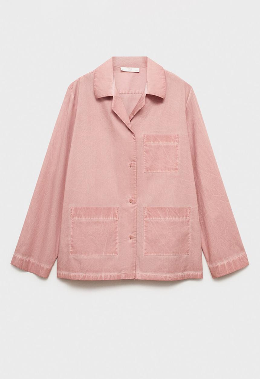 MANGO - Pyjama shirt felipe- medium pink