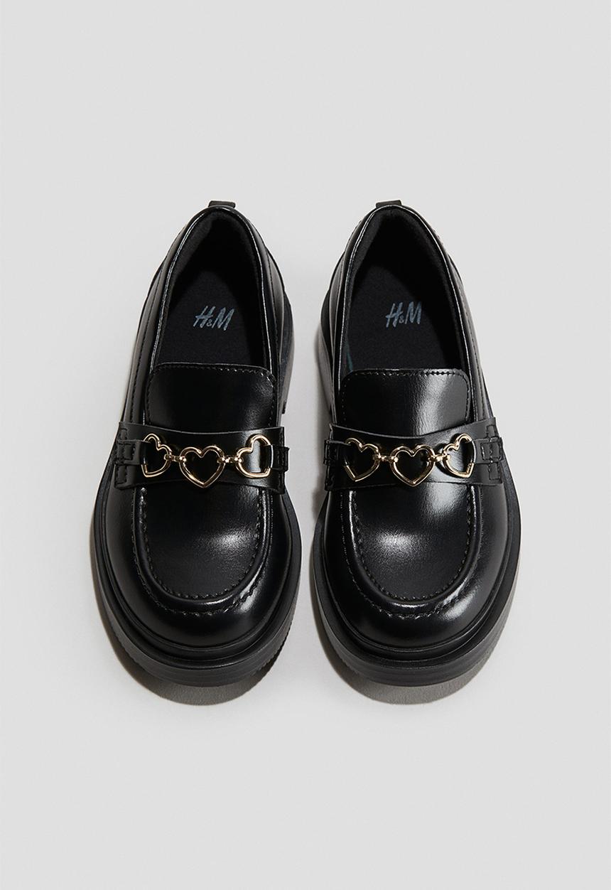 H&M - Loafers - black hearts