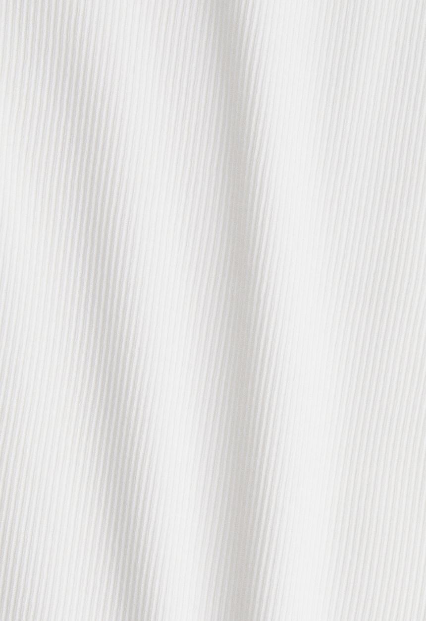 H&M - Ribbed boat-neck top - white