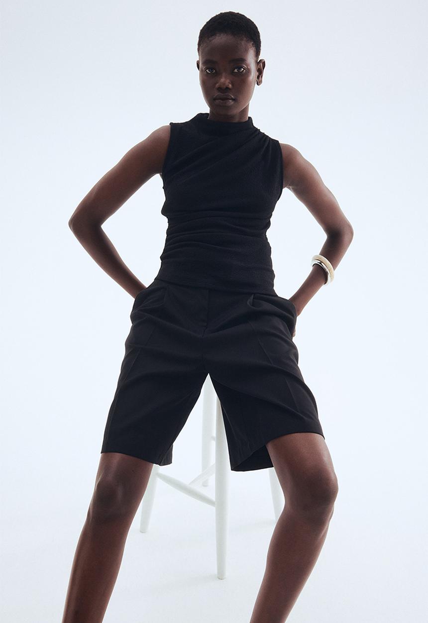 H&M - Draped top - black