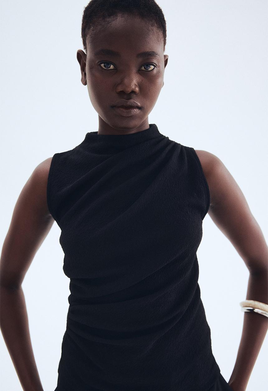 H&M - Draped top - black