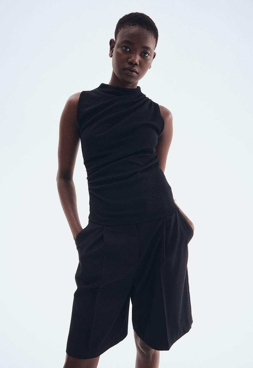 H&M - Draped top - black