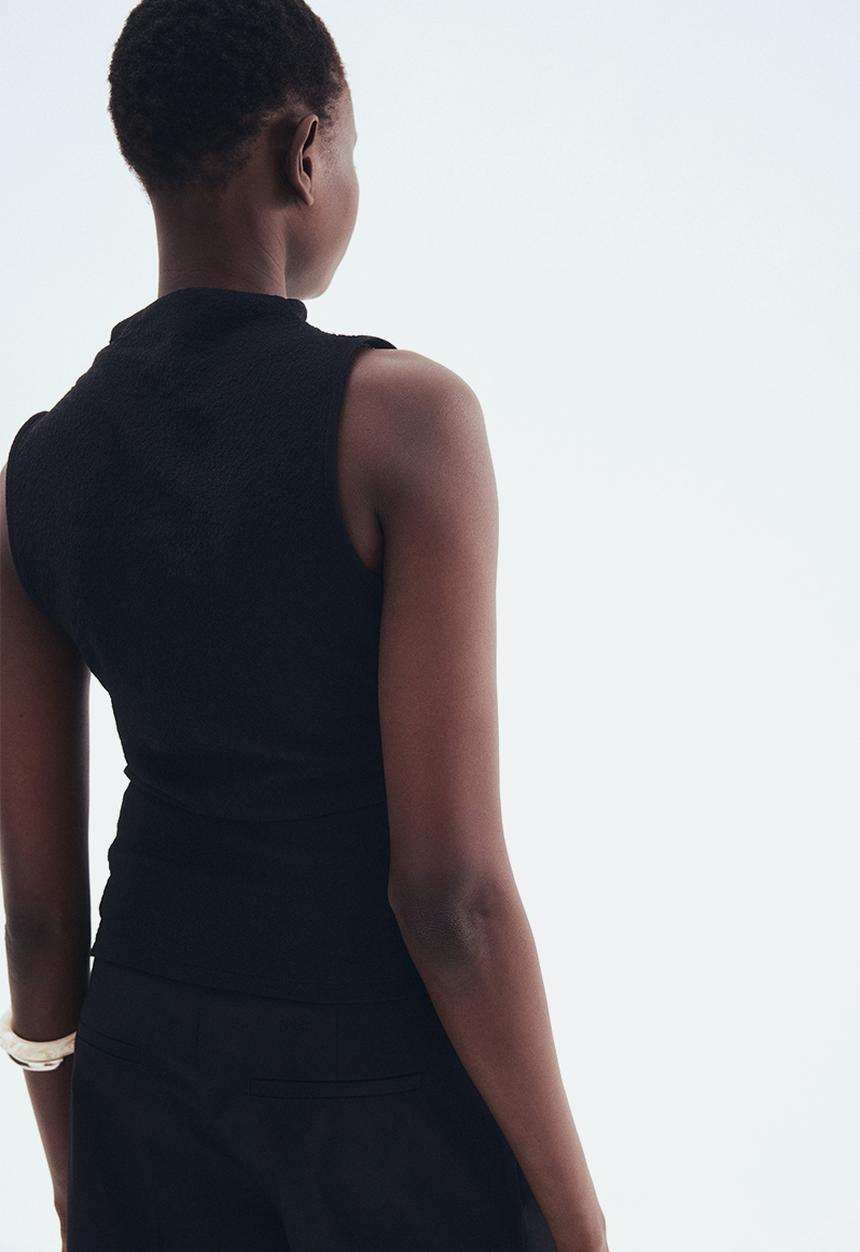 H&M - Draped top - black