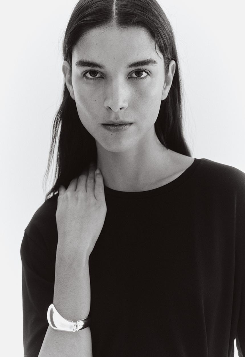 H&M - Tie-detail top - black