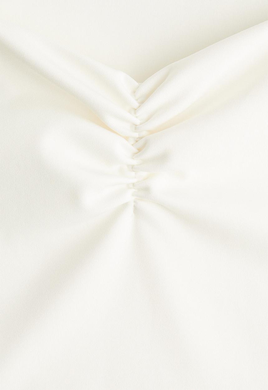 H&M - Gathered vest top - white