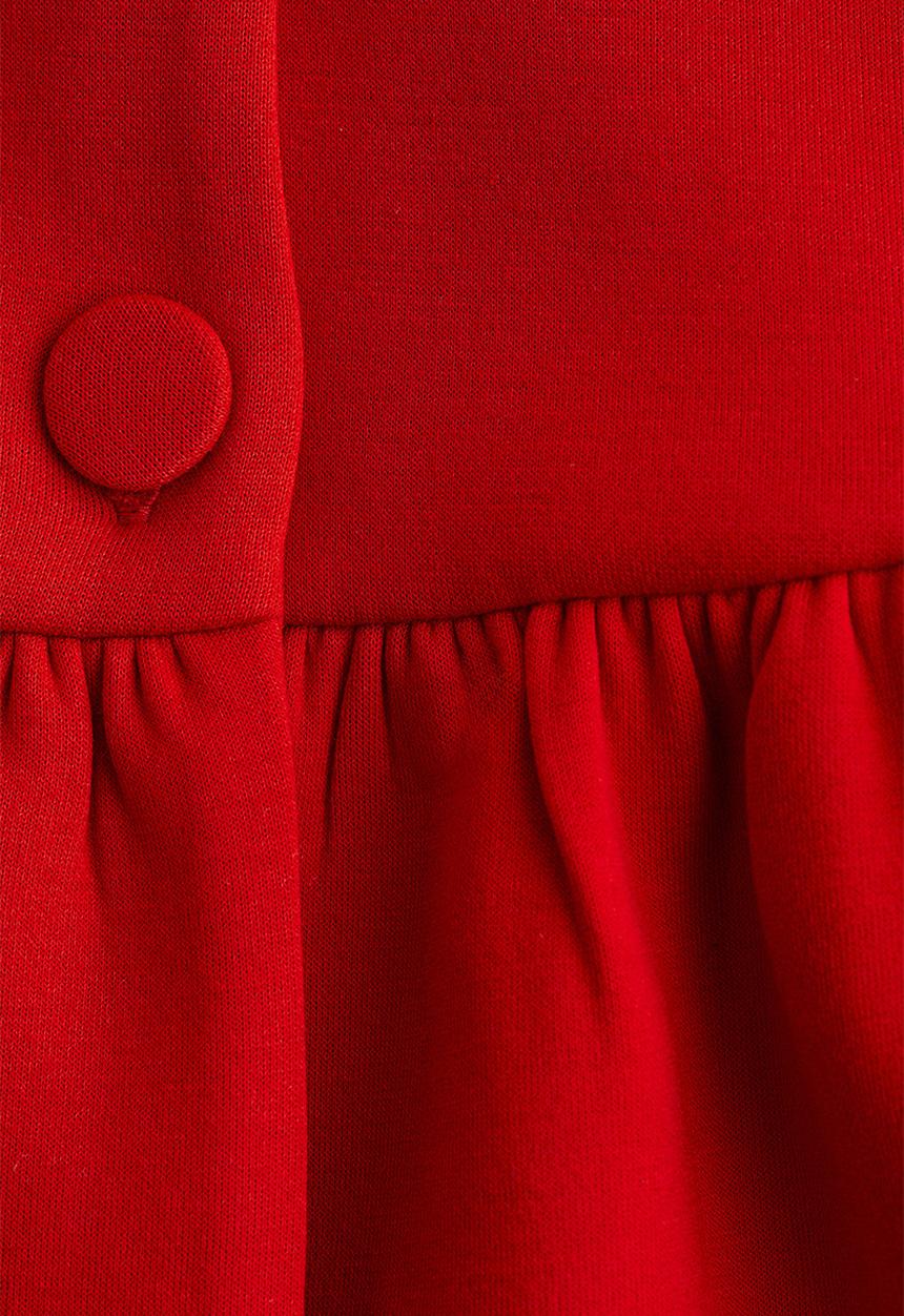 H&M - Scuba peplum top - red