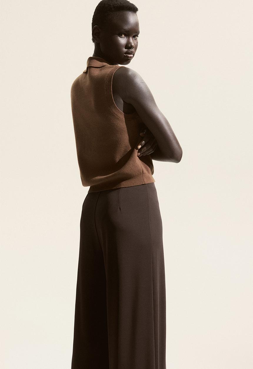 H&M - Wide trousers - dark brown