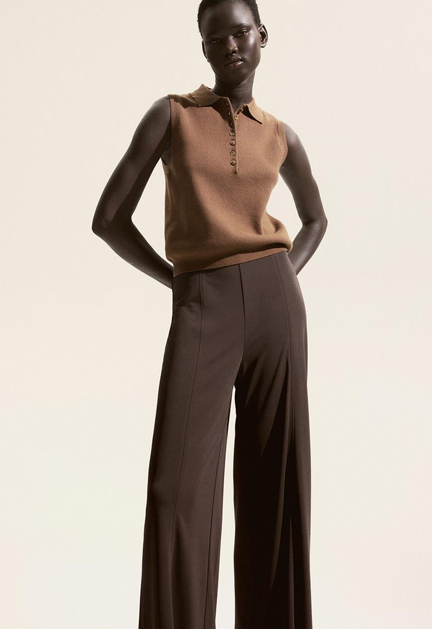 H&M - Wide trousers - dark brown