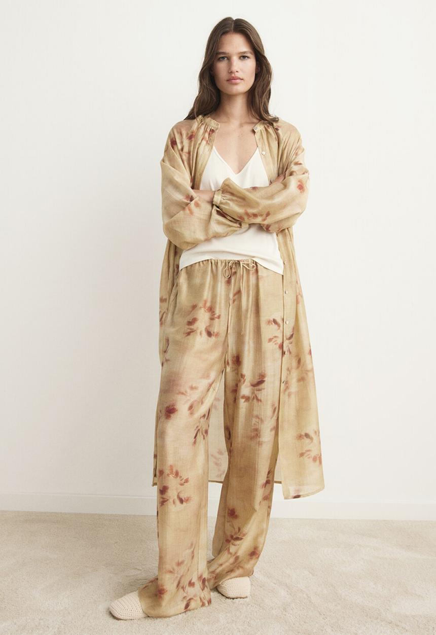 MANGO - Pyjama trousers lili- yellow