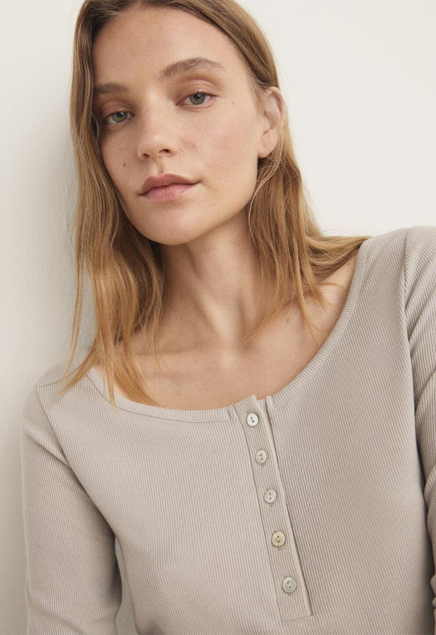 MANGO - Pyjama t-shirt balance- stone