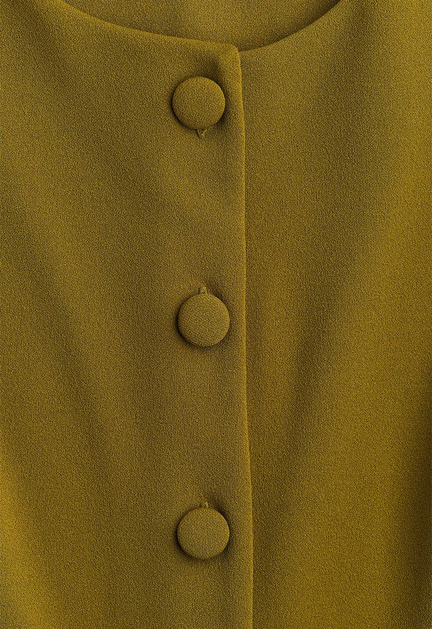 H&M - Ponte di roma waistcoat -  olive green 