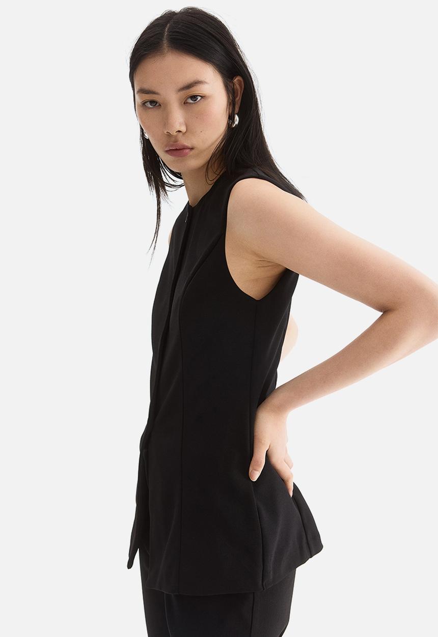 H&M - Ponte di roma waistcoat - black