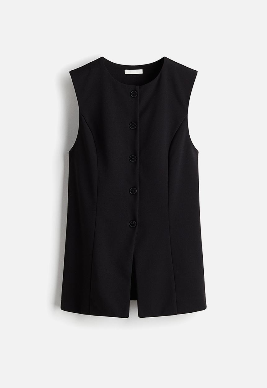 H&M - Ponte di roma waistcoat - black