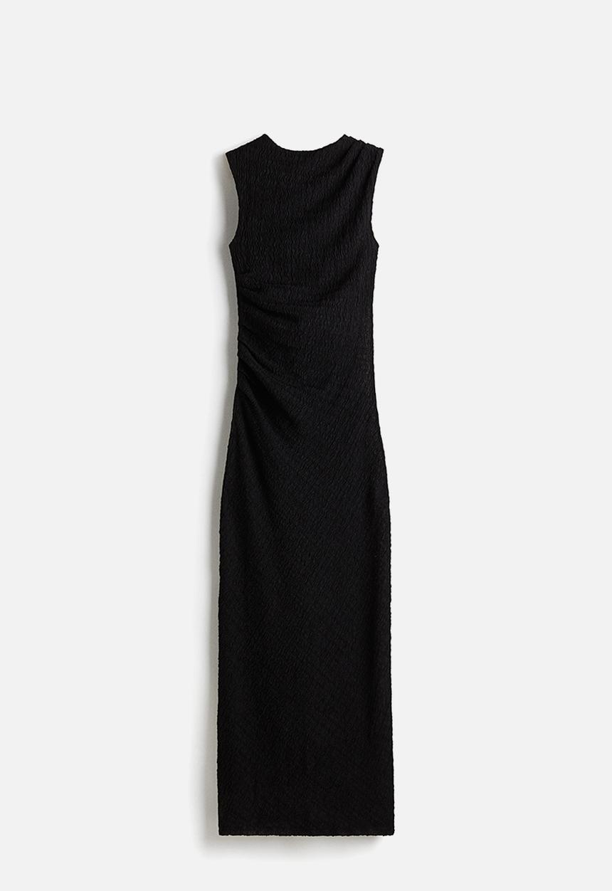 H&M - Draped maxi dress - black