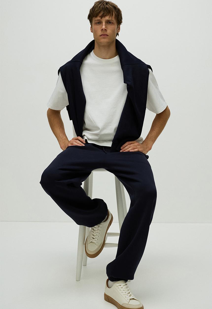 H&M - Relaxed fit sweatpants - dark blue