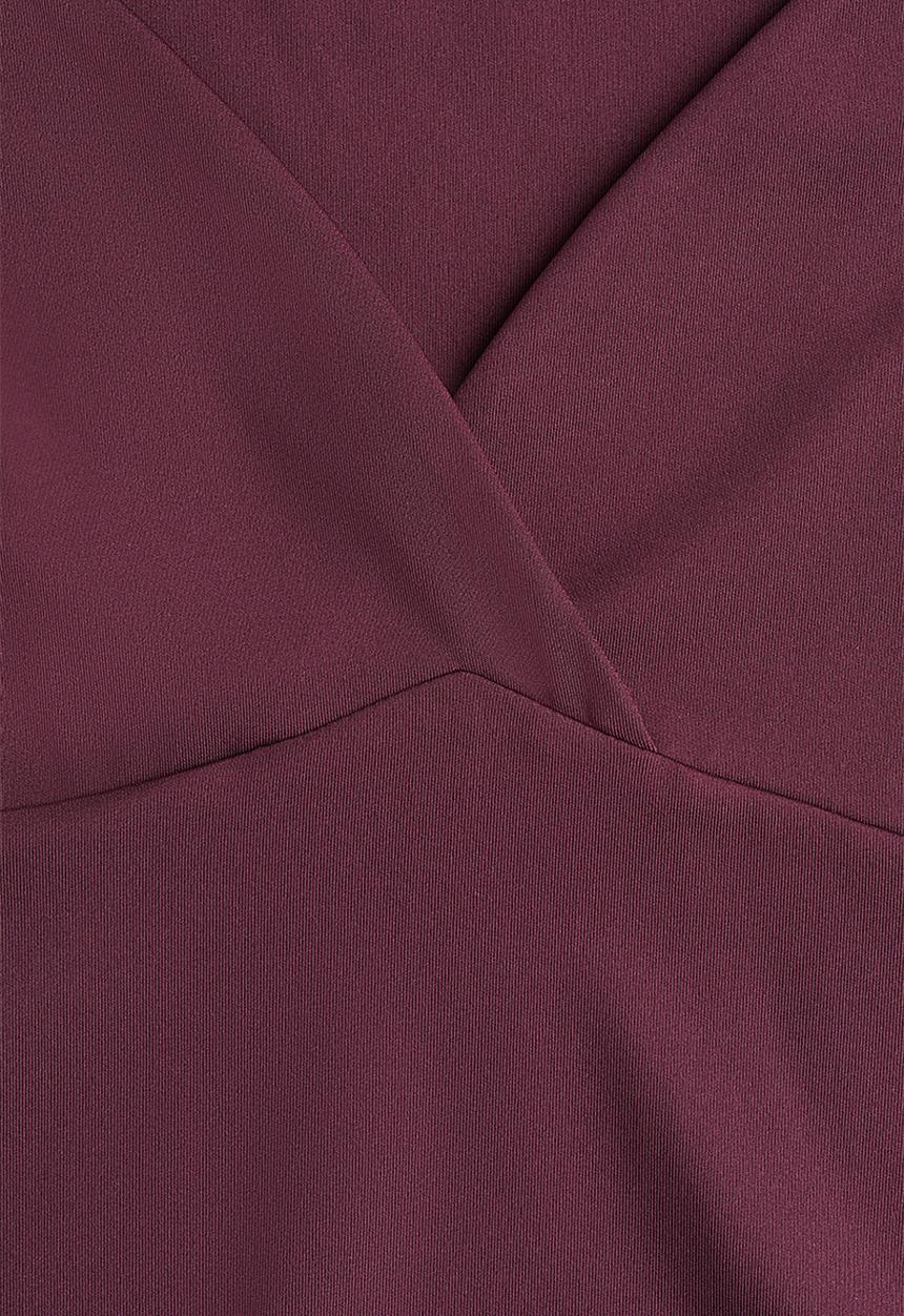 H&M - Cap-sleeved top - burgundy