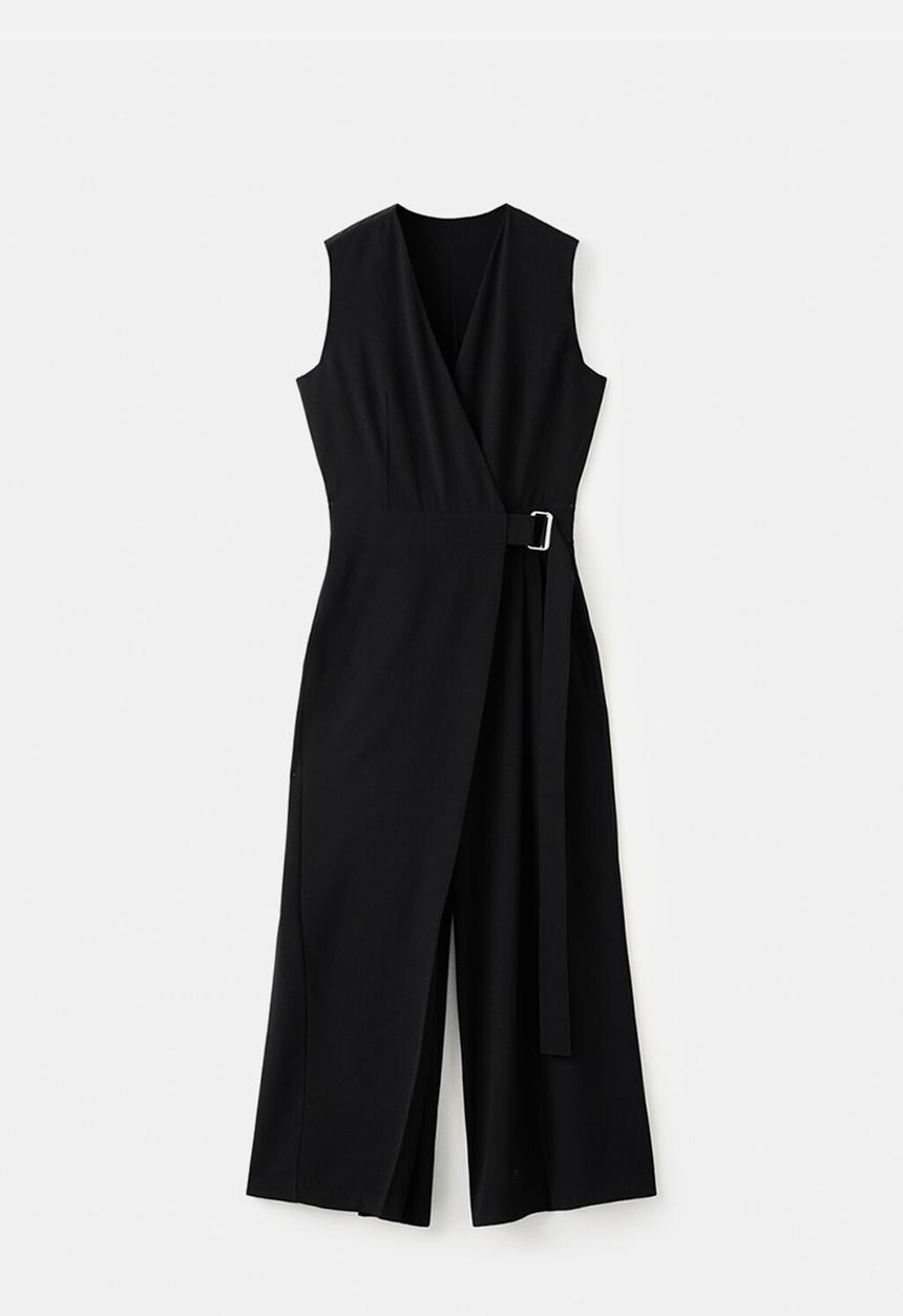 MANGO - Jumpsuit terry - black