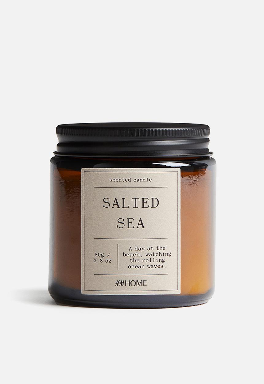 H&M - Small scented candle in glass holder - salted sea