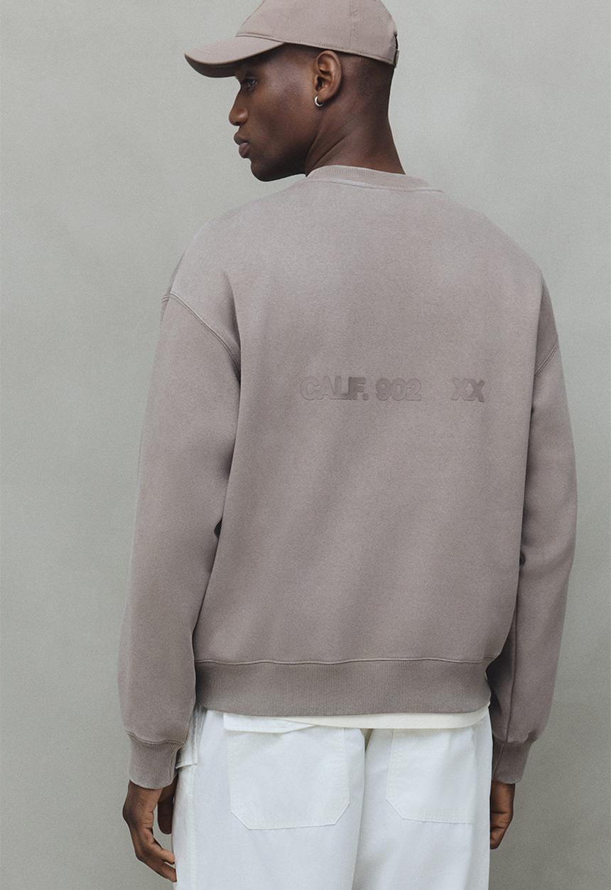H&M - Loose fit printed sweatshirt - beige
