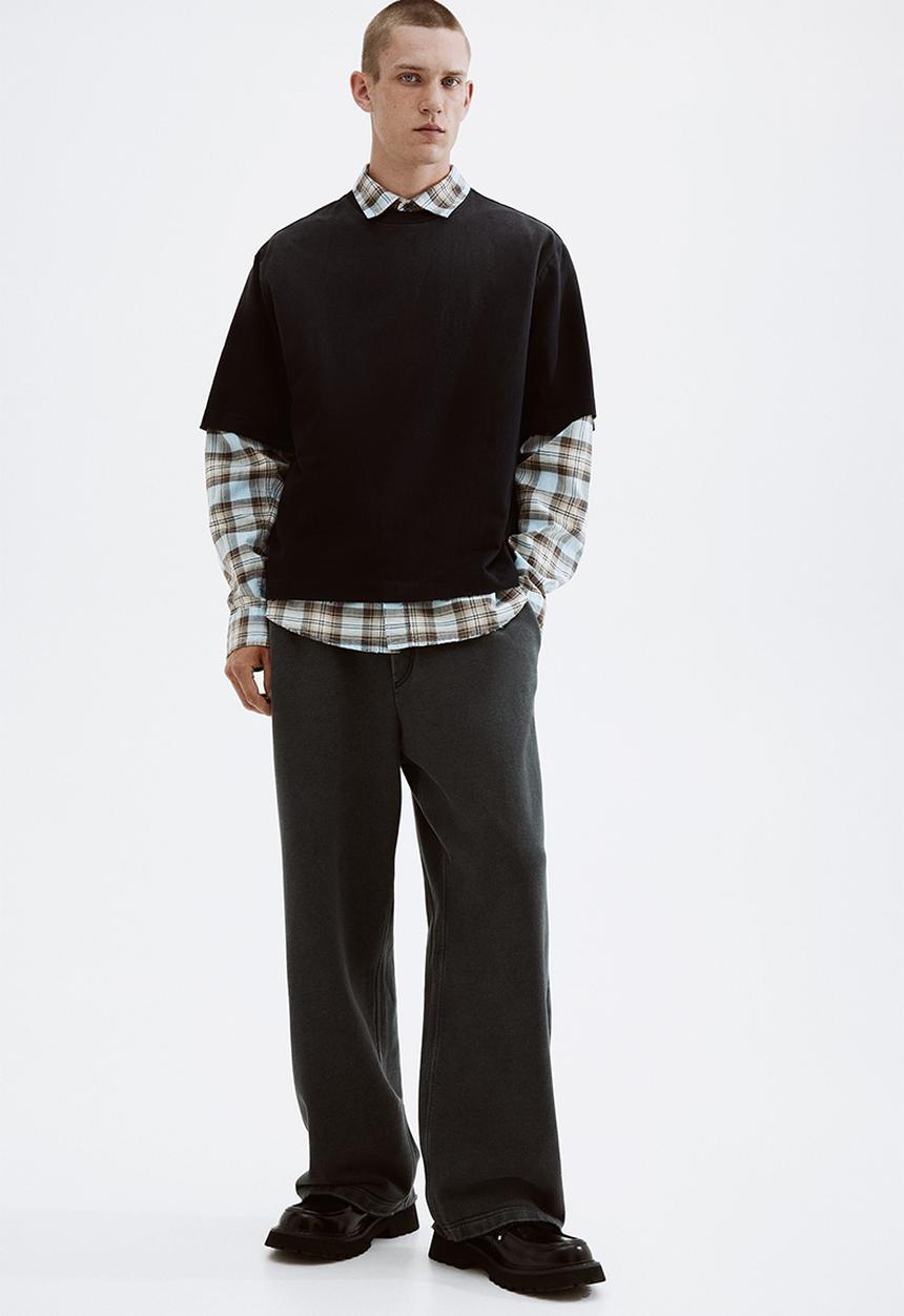 H&M - Oversized fit t-shirt - black