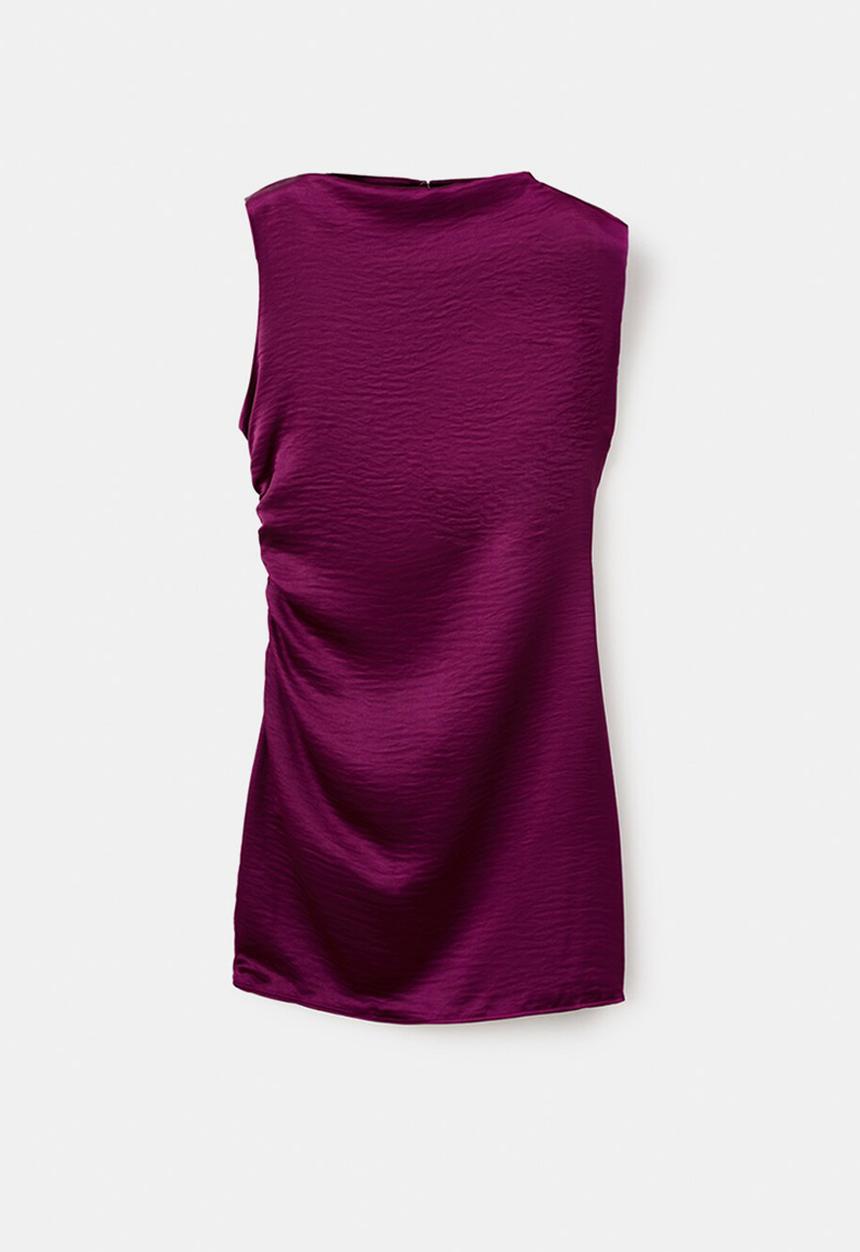 MANGO - Dress sori - medium red