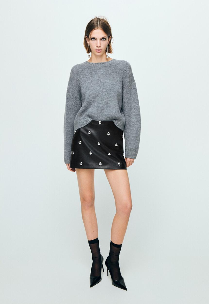 MANGO - Skirt carla - black