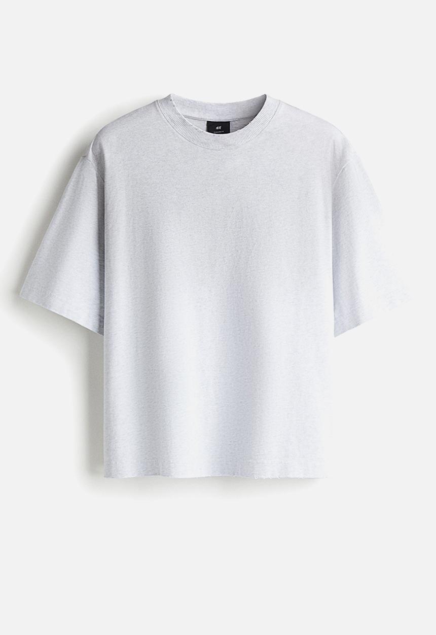 H&M - Oversized fit t-shirt - grey marl