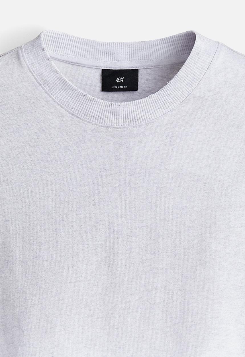 H&M - Oversized fit t-shirt - grey marl