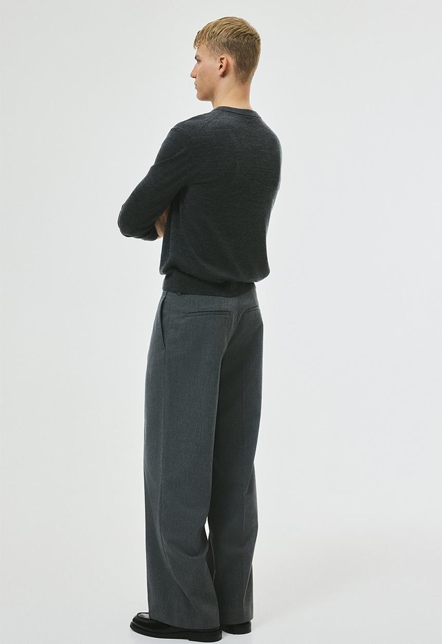 H&M - Loose fit tailored trousers - dark grey