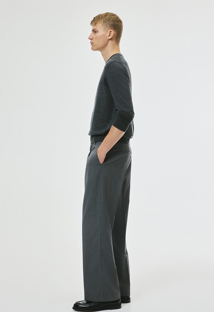 H&M - Loose fit tailored trousers - dark grey