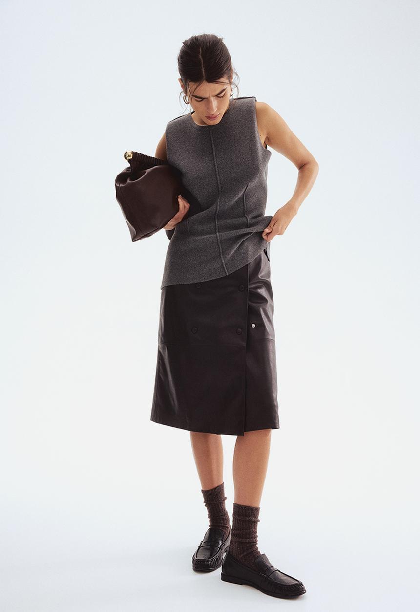 H&M - Wool-blend top - grey