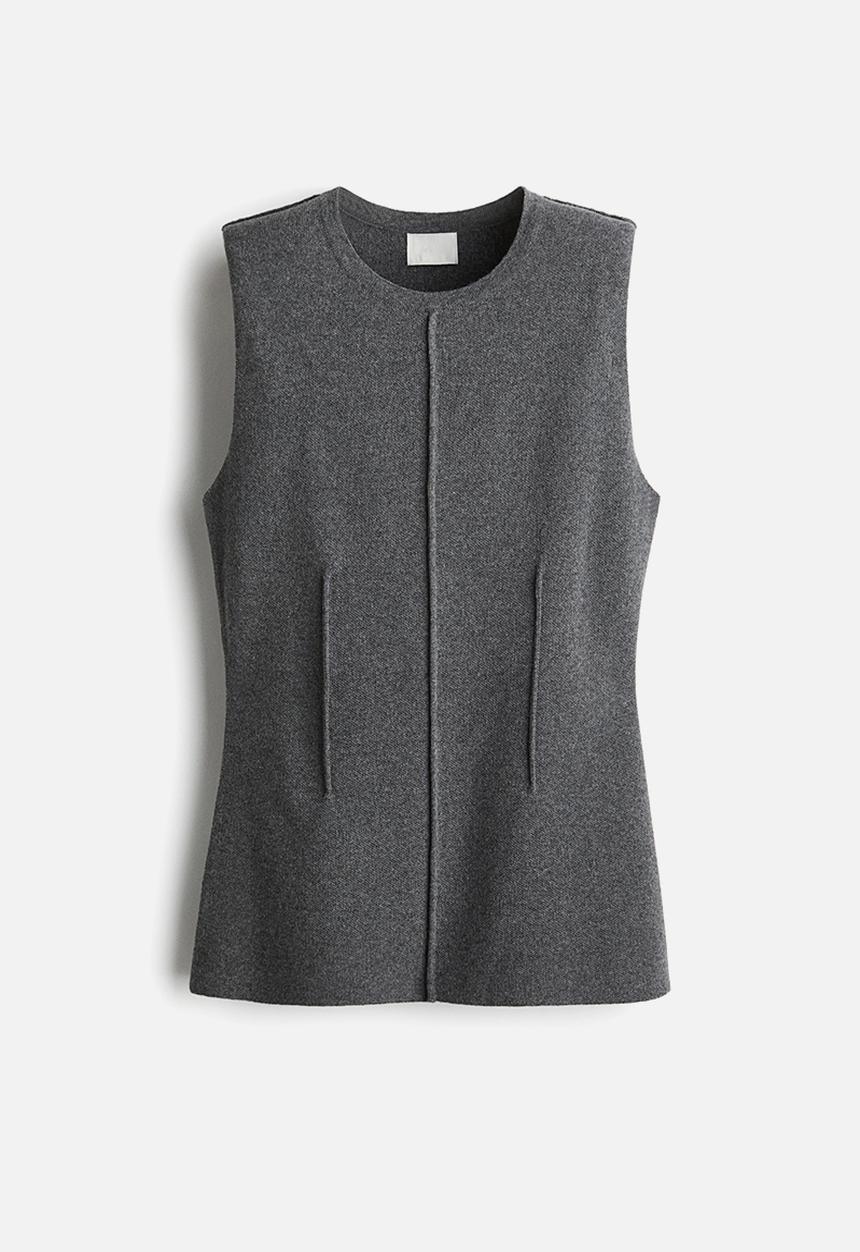 H&M - Wool-blend top - grey