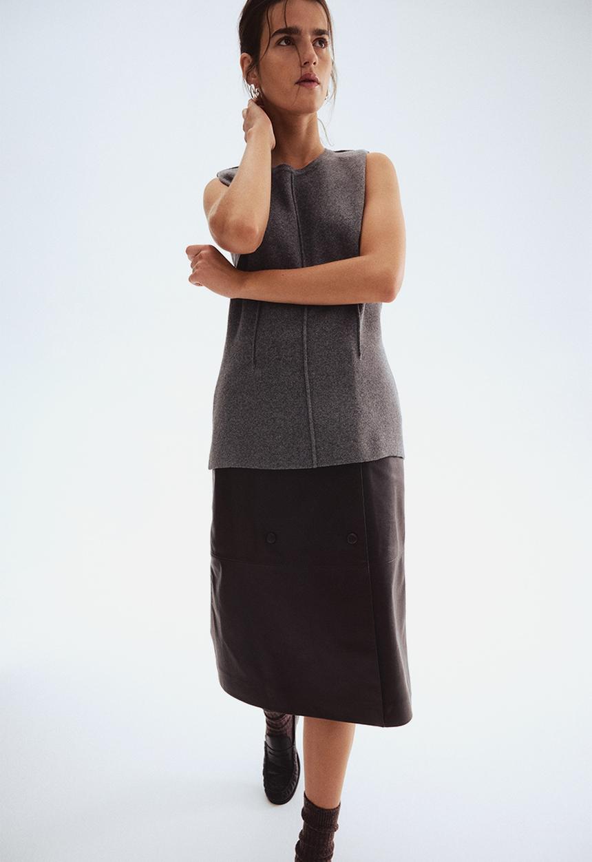 H&M - Wool-blend top - grey