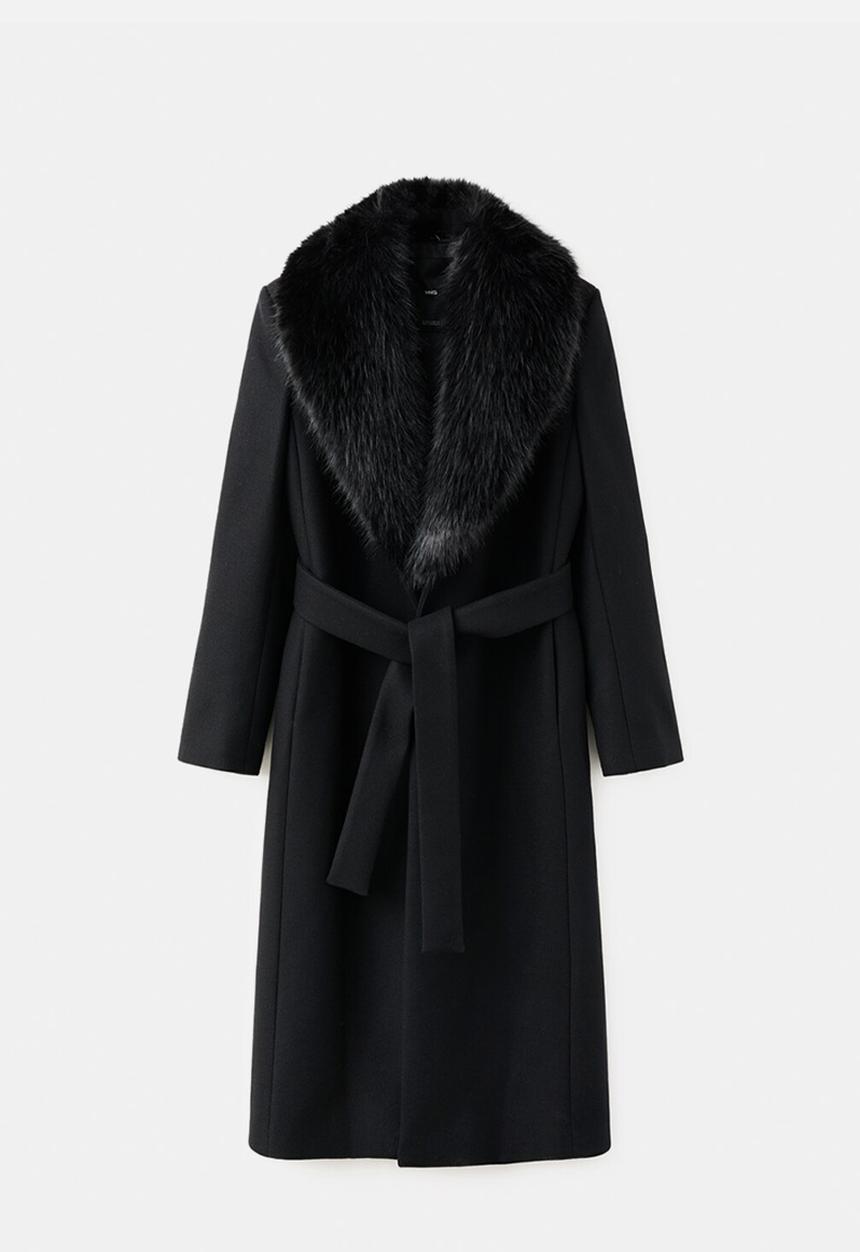 MANGO - Coat dolce - black