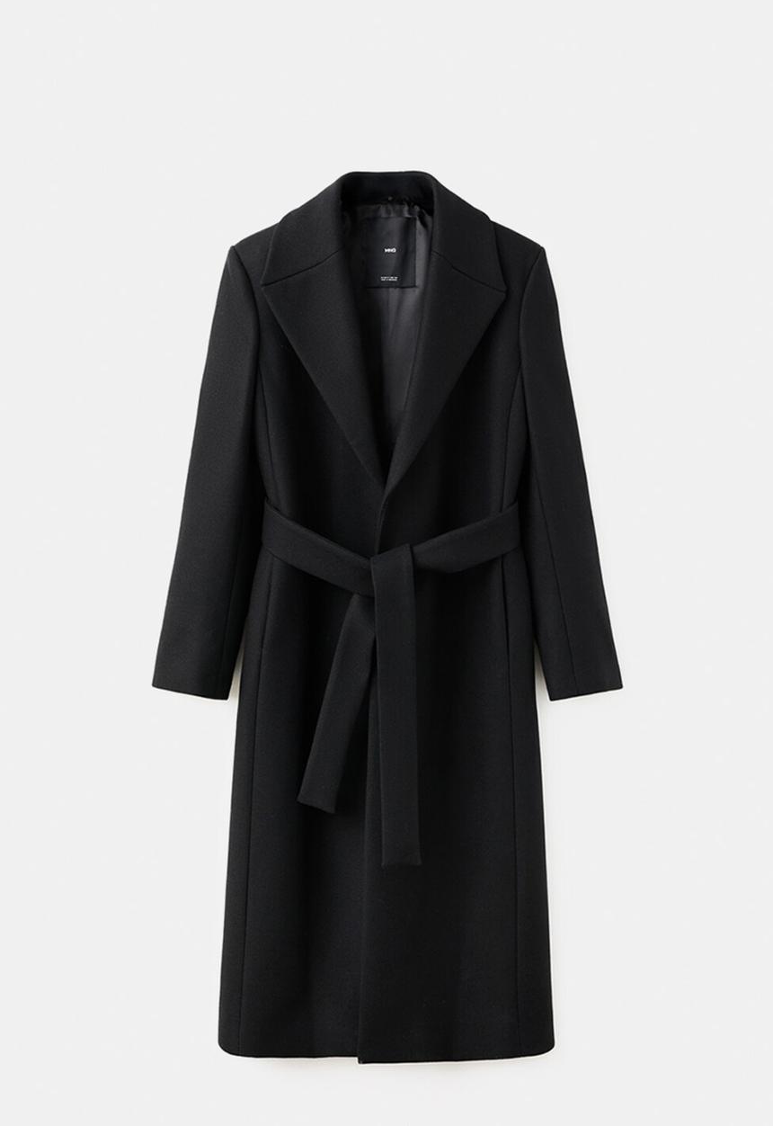 MANGO - Coat dolce - black