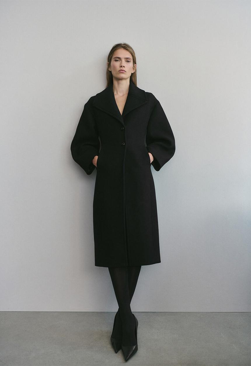 MANGO - Coat nohi - black
