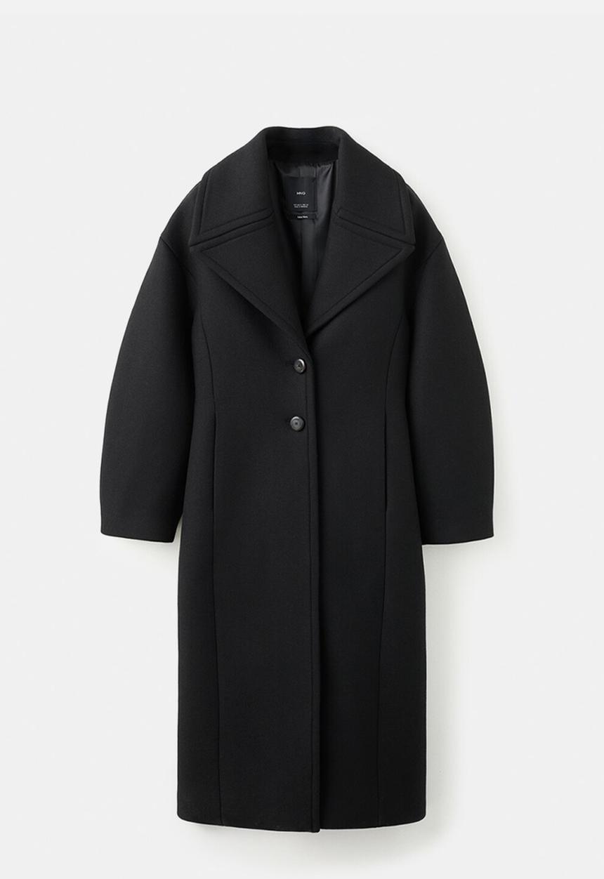 MANGO - Coat nohi - black