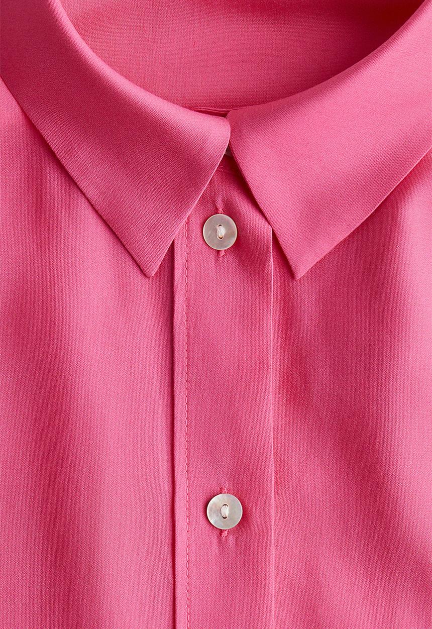 H&M - Oversized shirt - bright pink 