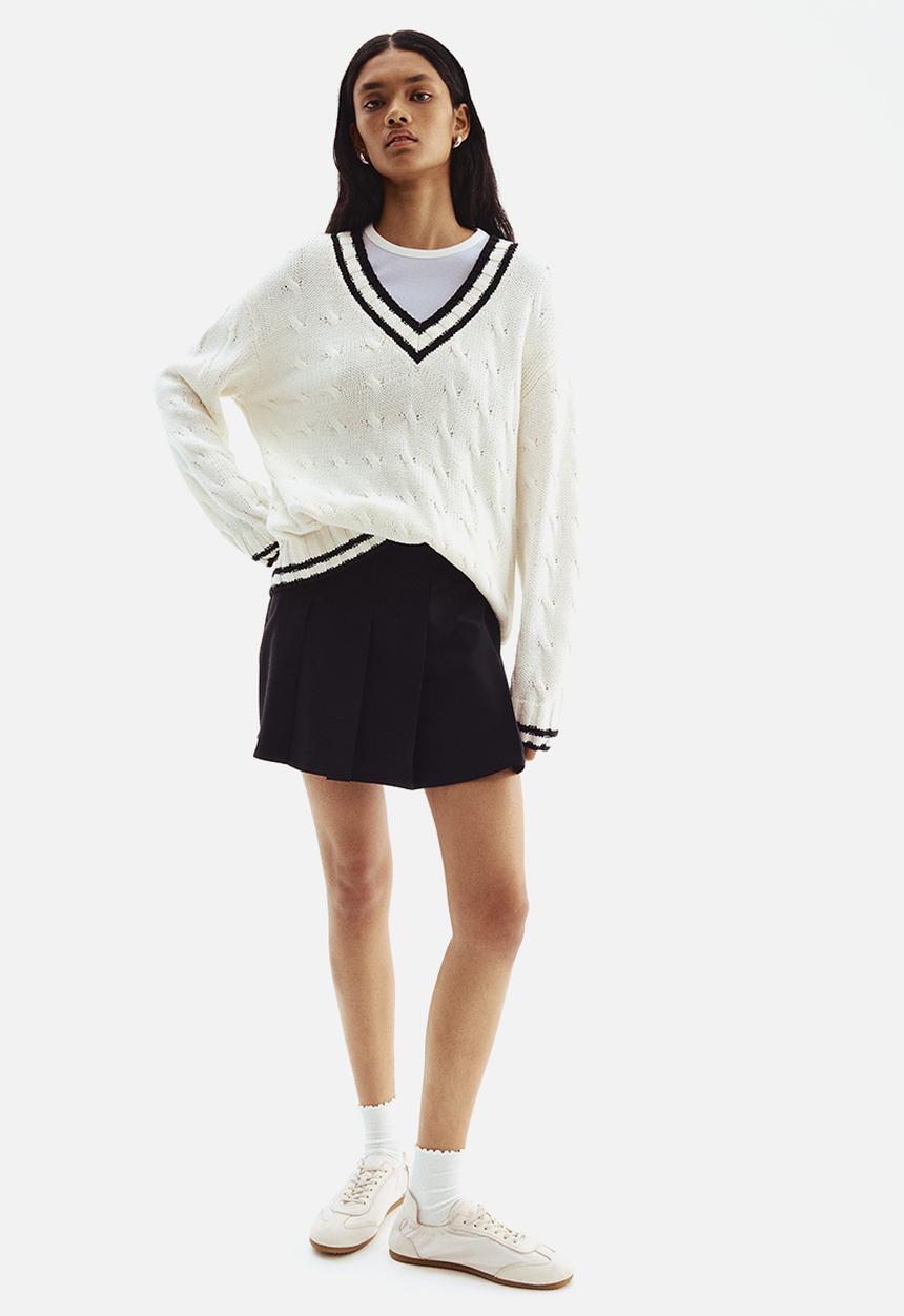 H&M - Pleated skirt - black