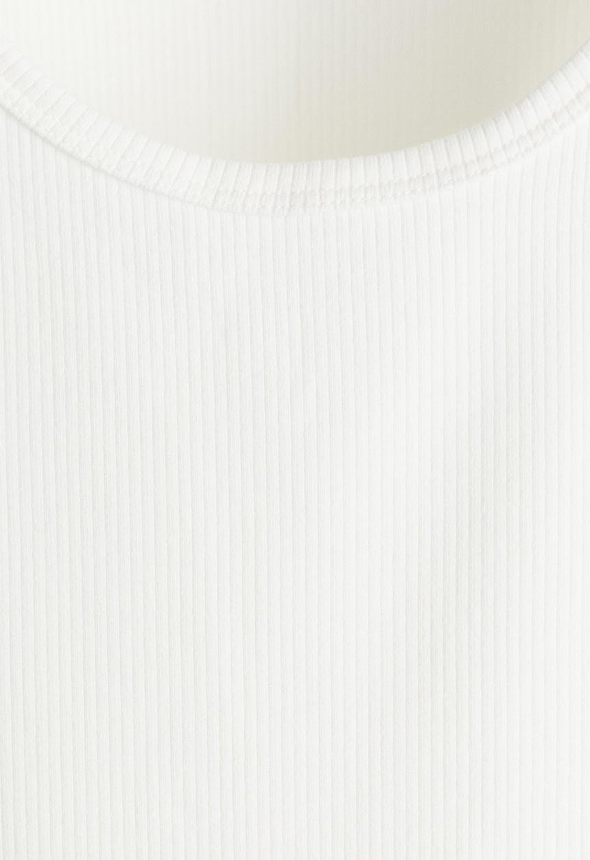 H&M - Slim fit ribbed vest top - white